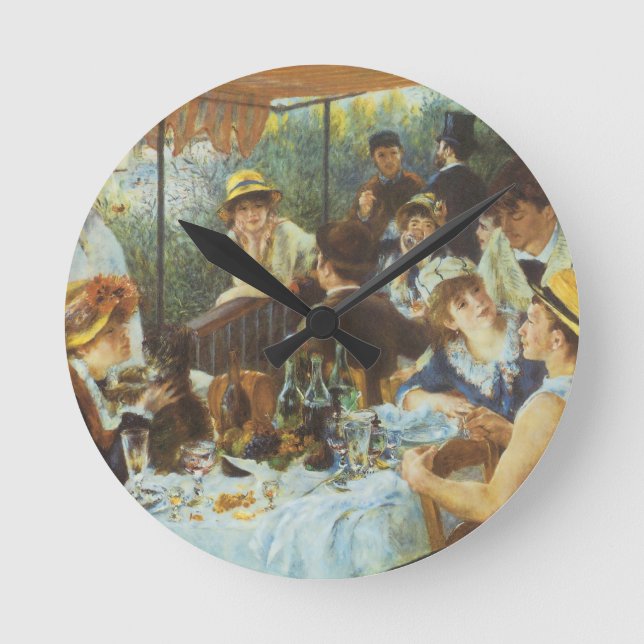 Horloge Ronde Déjeuner de la fête nautique par Pierre Renoir (Recto)