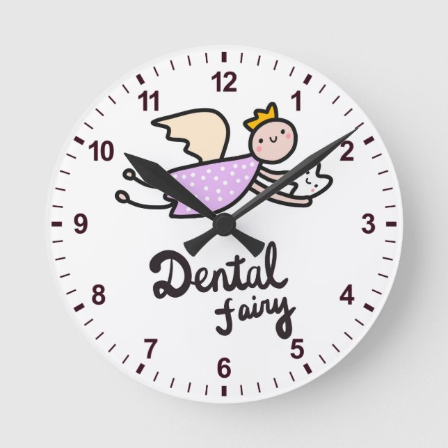 Horloge Ronde Dental Fairy (Recto)