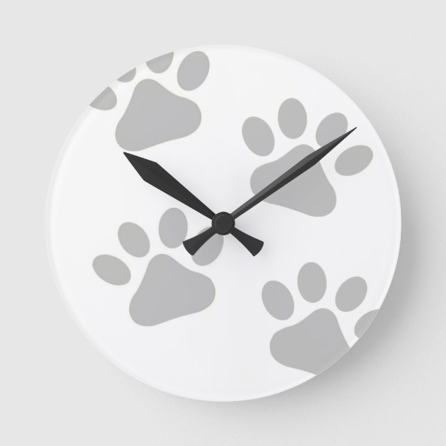 Horloge Ronde Des pattes pour un moment (Recto)