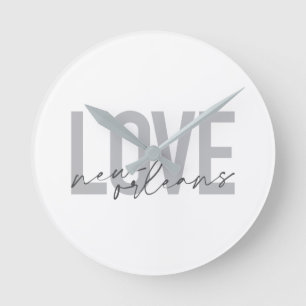 Horloge Ronde Design cool simple, urbain et moderne Aimer La Nou