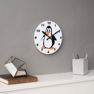Horloge Ronde Design de pingouin