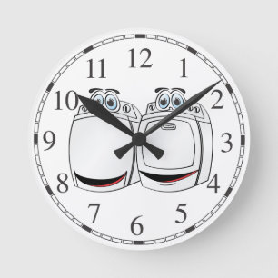 Horloge Ronde Dessin de lave-linge