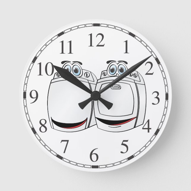 Horloge Ronde Dessin de lave-linge (Recto)