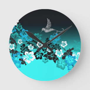 Horloge Ronde Dessous de verre en pierre