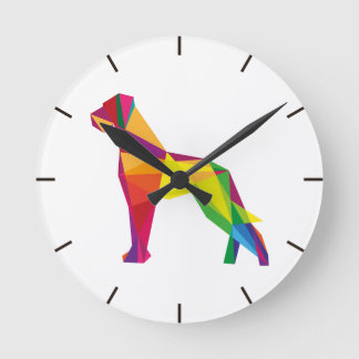 Horloge Ronde Deutsche Doggen Uhr abstrakt