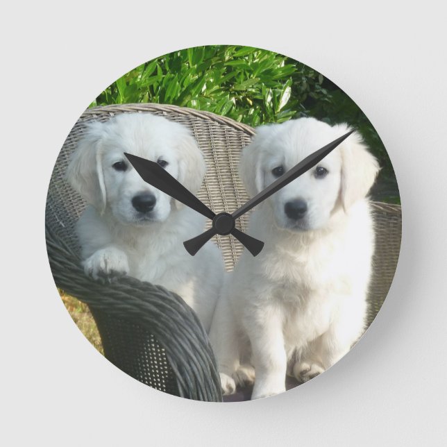Horloge Ronde Deux Chiens (Recto)