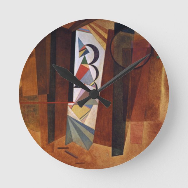 Horloge Ronde Développement de Kandinsky dans la peinture Abstra (Recto)