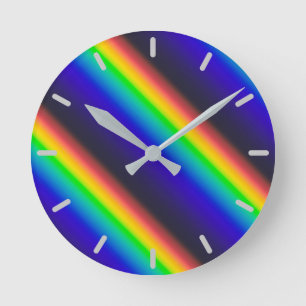 Horloge Ronde Diagonale du spectre solaire