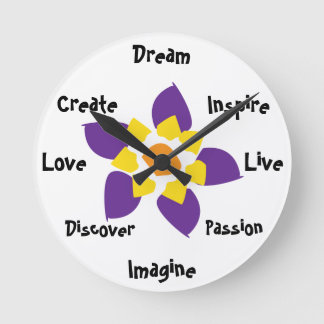 Horloge Ronde Dial de positivité