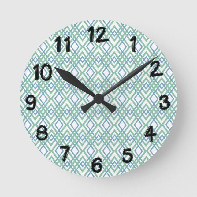 Horloge Ronde Diamants Art déco (Recto)