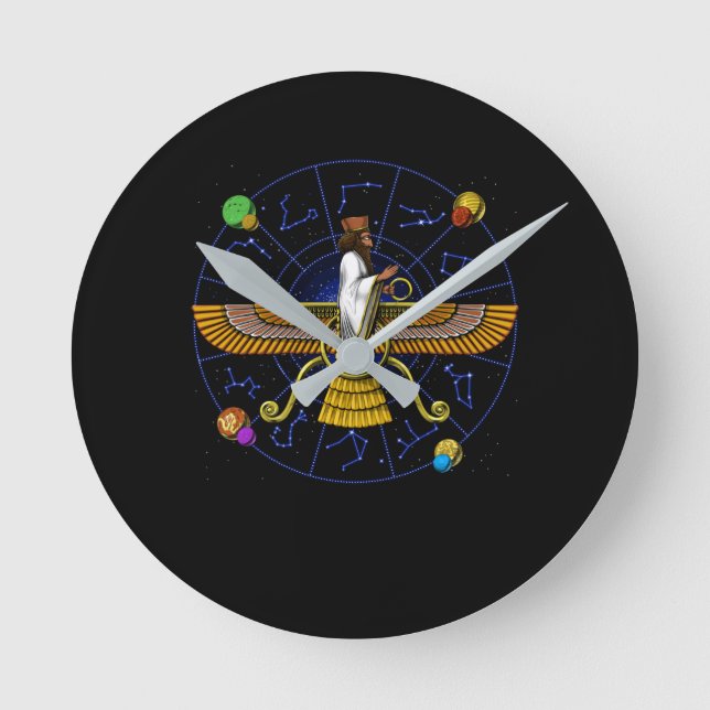 Horloge Ronde Dieu Alien Anunnaki (Recto)