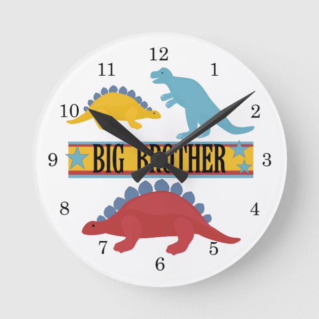 Horloge Ronde Dinosaur Big Brother (Recto)