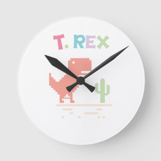Horloge Ronde Dinosaure