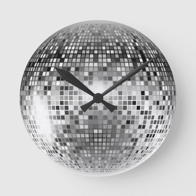 Horloge Ronde Disco Ball (Recto)