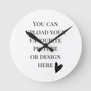 Horloge Ronde do-it-yourself, cadran 8 pouces rond Acrylique