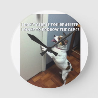 Horloge Ronde Dog Meme