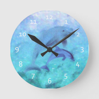 Horloge Ronde Dolphin Family Clocks