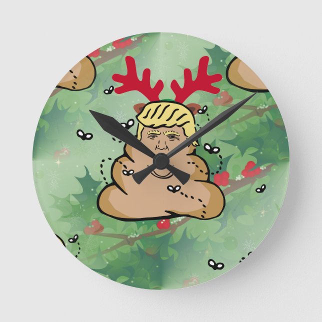 Horloge Ronde donald trump (Recto)