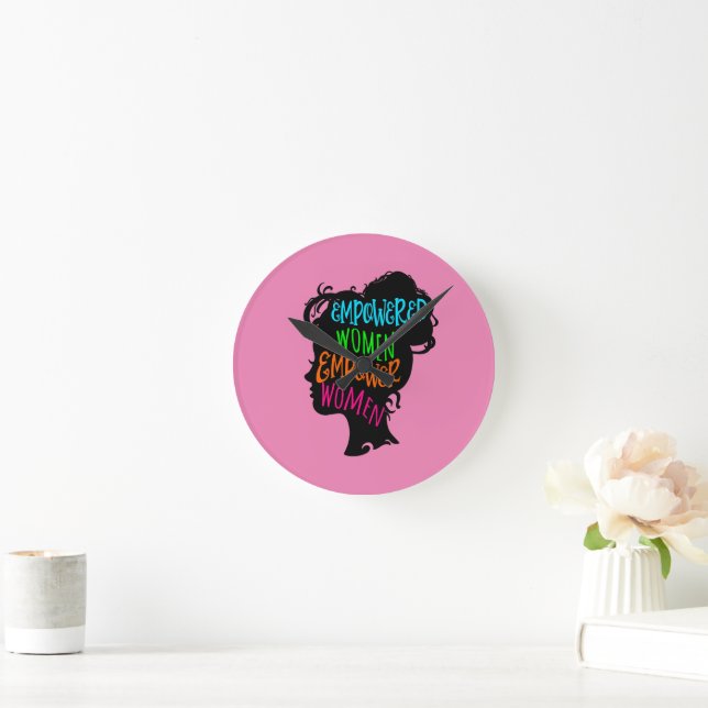 Horloge Ronde Donner aux femmes les moyens d'agir (Maison)