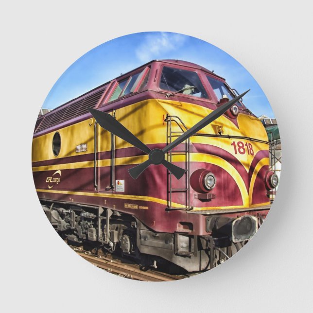 Horloge Ronde Dons ferroviaires de locomotives diesel (Recto)