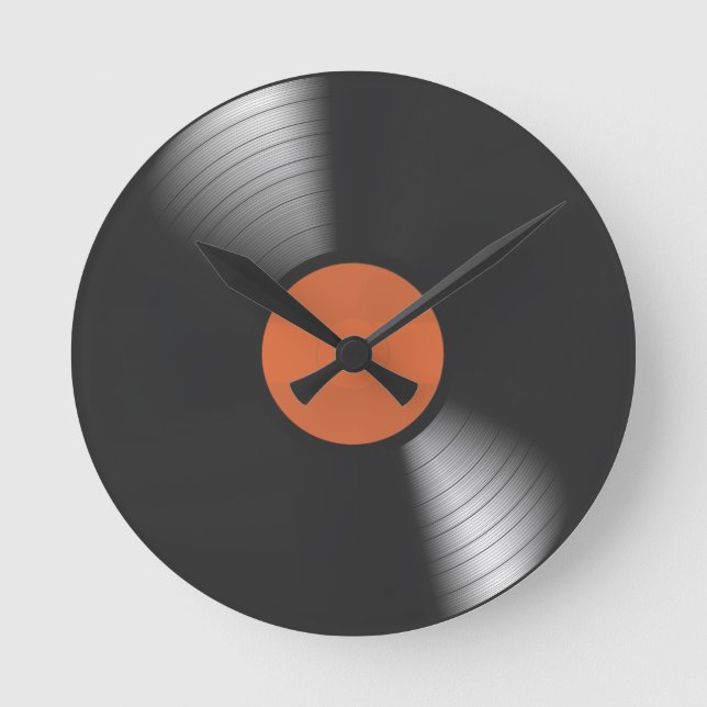 Horloge Ronde Dossier de vinyle (Recto)