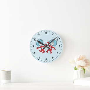 Horloge Ronde Dr. Seuss Chose 1 et Chose 2 Personnage