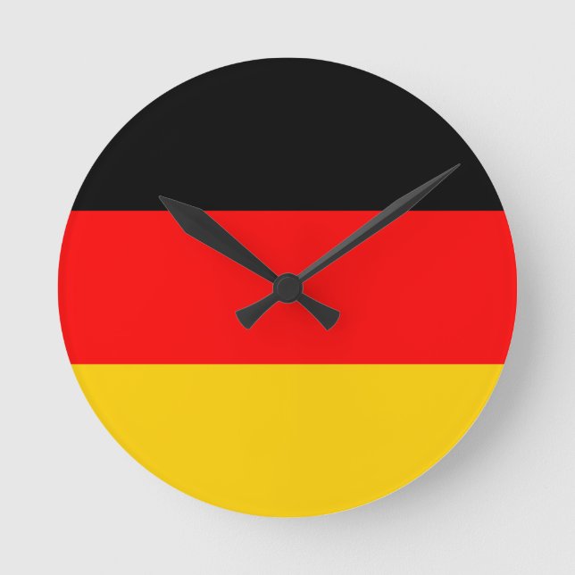 Horloge Ronde Drapeau Allemagne (Recto)