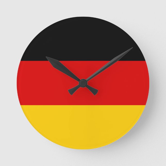 Horloge Ronde Drapeau allemand (Recto)