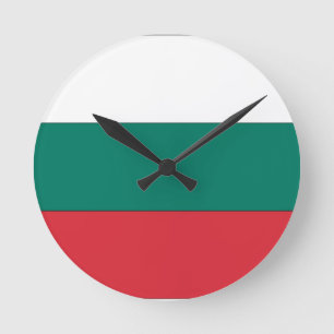 Horloge Ronde Drapeau bulgare