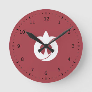 Horloge Ronde Drapeau de la préfecture d'Aichi, Japon