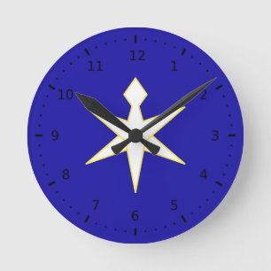 Horloge Ronde Drapeau de la préfecture de Chiba, Japon