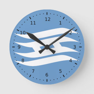 Horloge Ronde Drapeau de la préfecture de Hyogo, Japon
