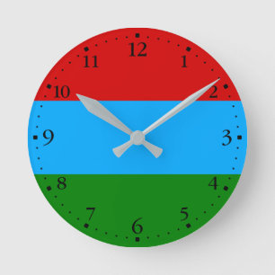 Horloge Ronde Drapeau de la République de Carélie