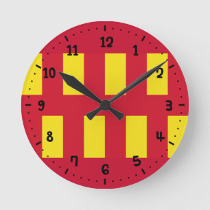Horloge Ronde Drapeau de l'horloge du mur Carré de Northumberlan