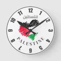 Drapeau de Palestine coeur Palestinien montre Cust