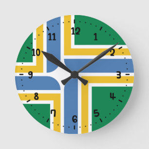 Horloge Ronde Drapeau de Portland, Oregon