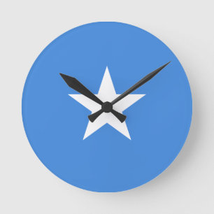 Horloge Ronde Drapeau de Somalie Wall Clock