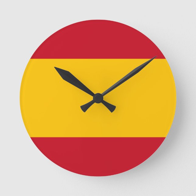 Horloge Ronde drapeau d'espagne (Recto)