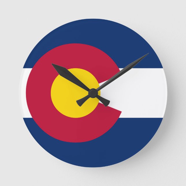 Horloge Ronde Drapeau d'état du Colorado (Recto)