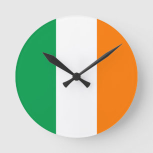 Horloge Ronde Drapeau irlandais