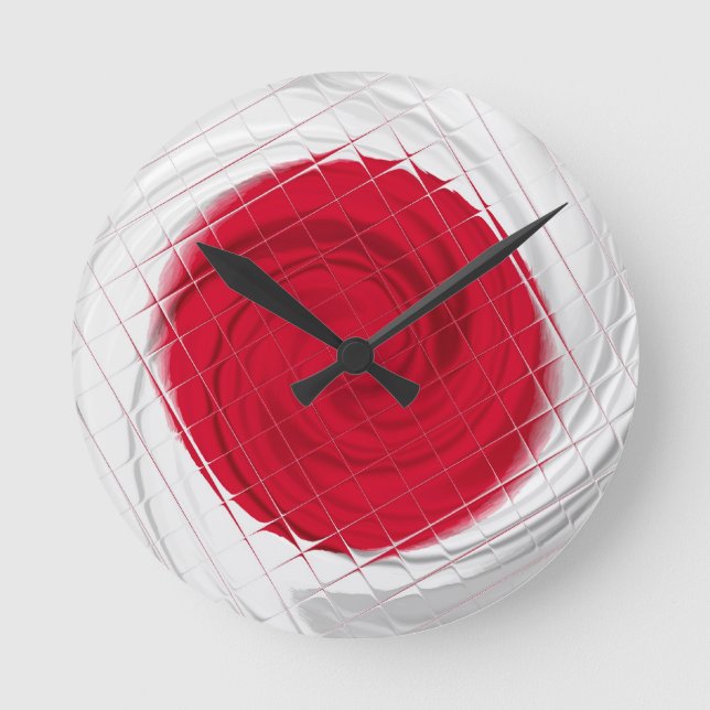 Horloge Ronde Drapeau japonais (Recto)