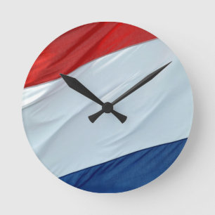 Horloge Ronde drapeau néerlandais