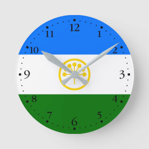 Horloge Ronde Drapeau patriotique de Bachkortostan