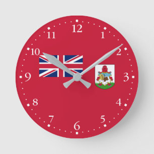 Horloge Ronde Drapeau patriotique des Bermudes