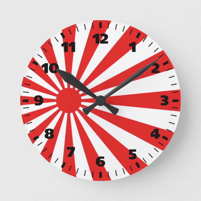 Horloge Ronde Drapeau solaire émergent (Recto)