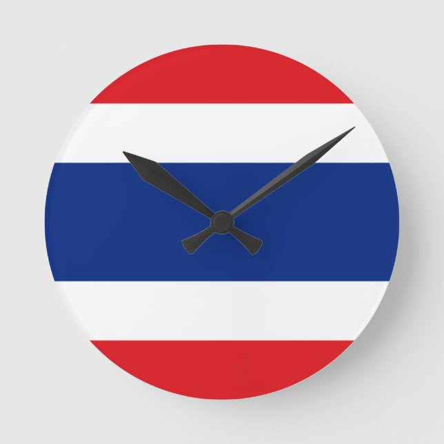 Horloge Ronde drapeau thaïlandais (Recto)