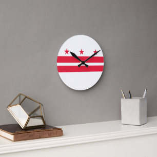 Horloge Ronde Drapeau Washington DC