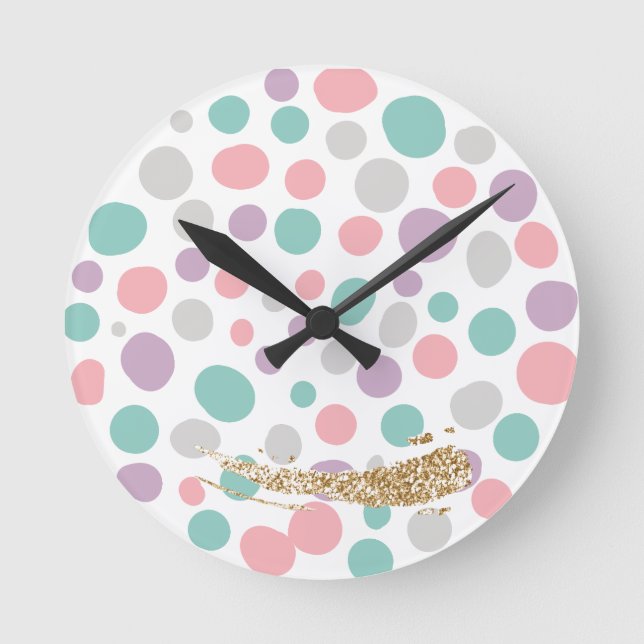 Horloge Ronde 'DreamyPastels' (Recto)