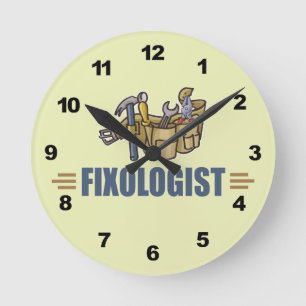 Horloge Ronde Drôle Handyman