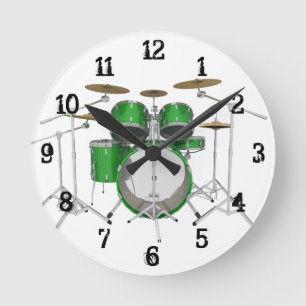 Horloge Ronde Drum Kit : Wall Clock